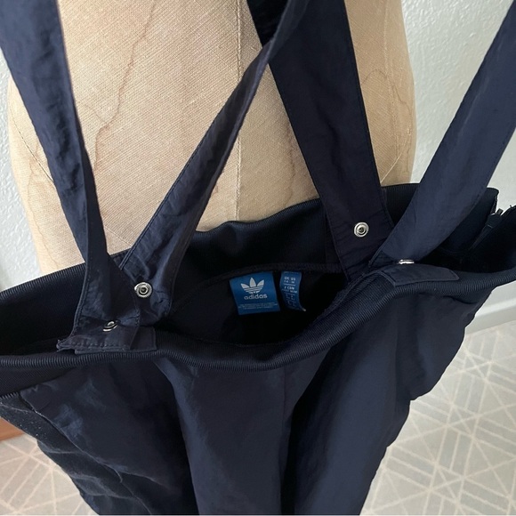 ADIDAS ORIGINALS sz M Navy Blue Culottes Long Shorts Pants BK6061 - Picture 11 of 12